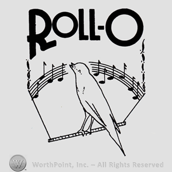 Singing bird with word ROLL-O written above.