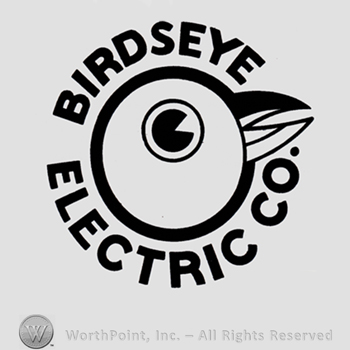 Bird's eye and text BIRDSEYE ELECTRIC CO. written around.