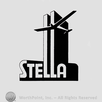Word STELLA and a plane above.