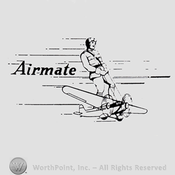 Soldier on a plane and word AIRMATE written next to him.