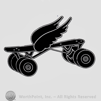 Winged skateboard.