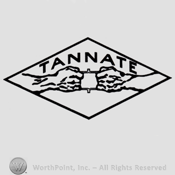 Two hands and word TANNATE written inside a diamond.