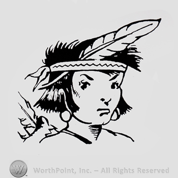 Indian warrior boy.