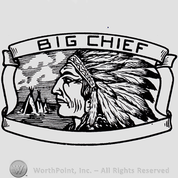 Indian chief and words BIG CHIEF written above.