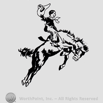 Rodeo man on his horse.