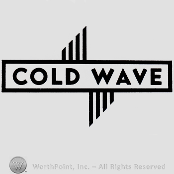 Words COLD WAVE written inside a rectangle.