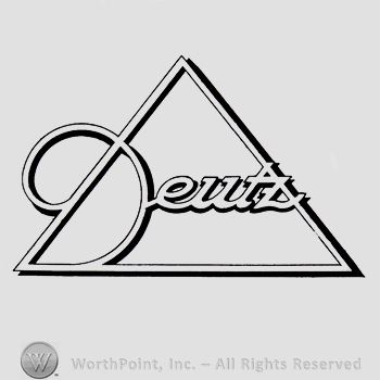 Word DEUTZ inside a triangle.