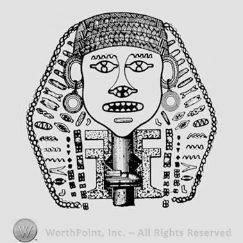 Egyptian pharaon head.