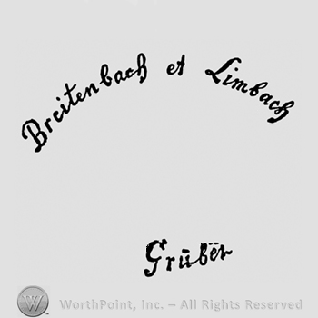 The text Breitenbach et Limbach Gruber handwritten in lowercase letters.