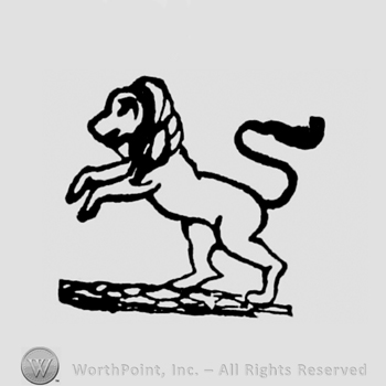 A pranced lion.
