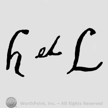 The text H et L in handwriting