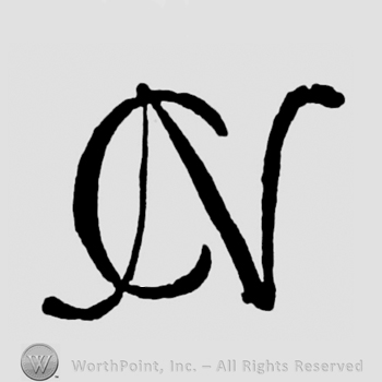 The initials C N combined in a monogram
