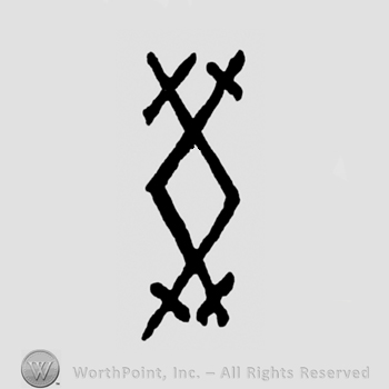 A rhombur made from four swords
