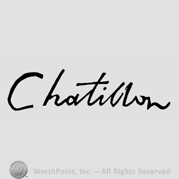 The word Chatillon in handwriting