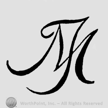 The initials M J overlapping