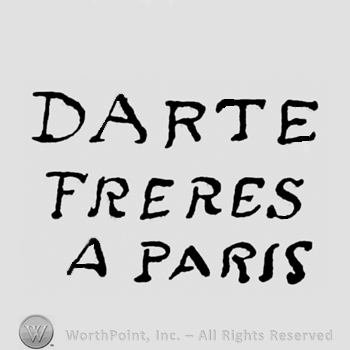 The text Darte Freres A paris