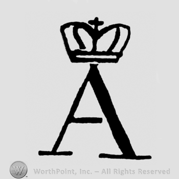 A crown above an uppercase A