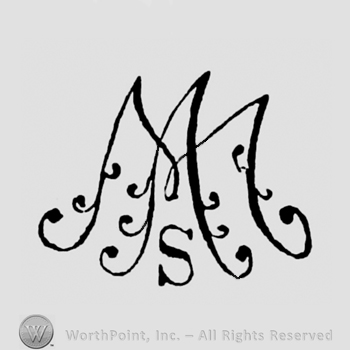 An A and an M above an uppercase S