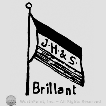 Brillant written and a flag with J H & S inside.
