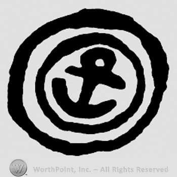 An anchor inside two circles.