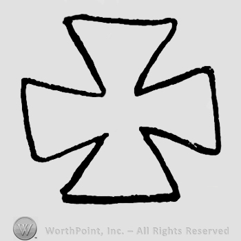 Shape similar with a nazi cross.