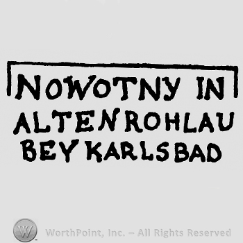ALTENROHLAU in the middle;NOVOTNY IN on top;BEY KARLSBAD below.