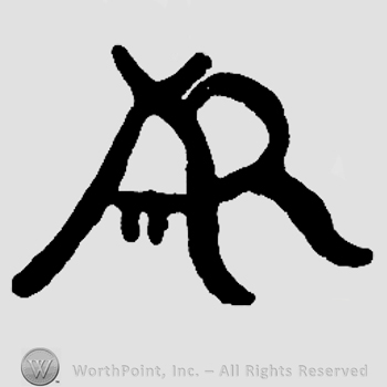Monogram of letters AR.