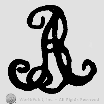Monogram of letters AR.