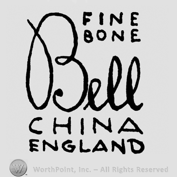 FINE BONE on top;BELL CHINA in the center and ENGLAND below.