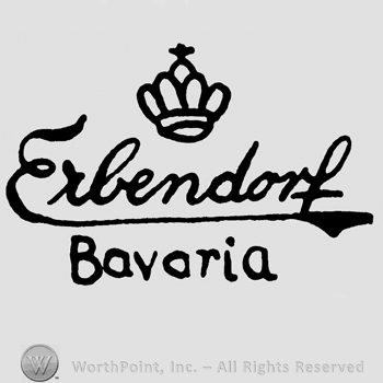 Crown with cross on top;ERBENDORF BAVARIA written below.