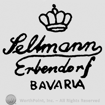 Crown with cross on top;SELTMANN ERBENDORF BAVARIA written below.
