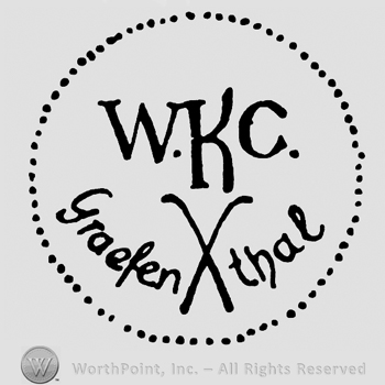 Circle made from dots;WKC Graefenthal written inside.