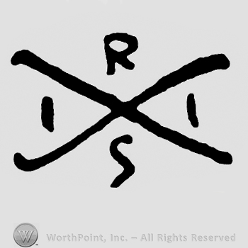 A cross or letter X and letters RSI.