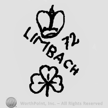 Limbach 72 written in the middle;a crown on top and a flower below.