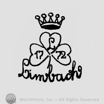 Crown on top of a flower;word Limbach below;1772.