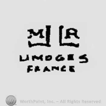 Letters MR on top;Limoges France written below.