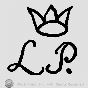 Letters LP with a crown on rop.