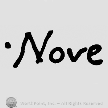 Word Nove and a dot.