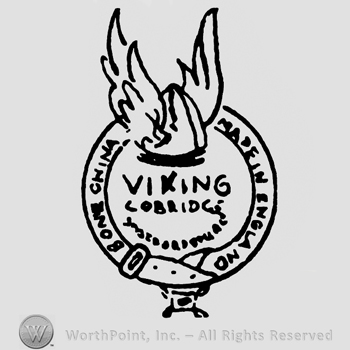 A viking crest on top;Viking Cobridge written inside a circle.