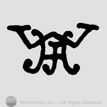 Monogram of letters JHW.