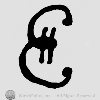 Monogram of letters EH.