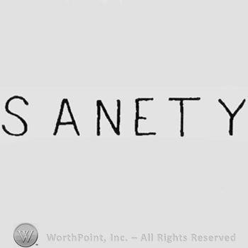 Capital letters "SANETY"