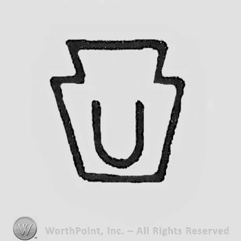 Capital letter "U" inside a bottle