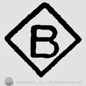 Capital "B" inside a diamond shape