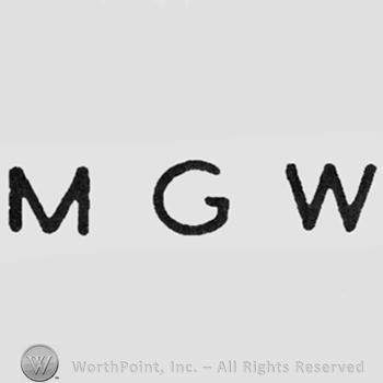 Capital initials "MGW" with no punctuation