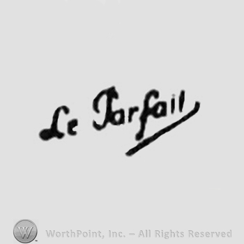 Oblique handwritten word "Le Parfait" with an underline