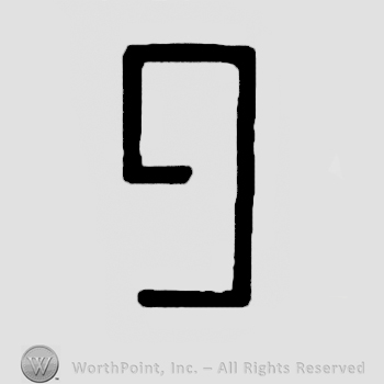 Incomplete number "9"