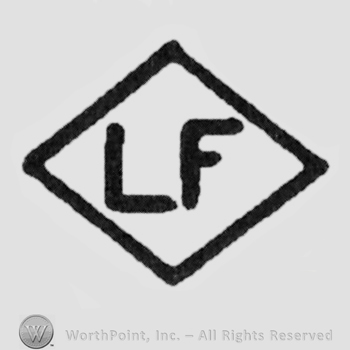 Capital bold letters "LF" inside a diamond