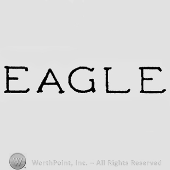 Capital lettering "EAGLE"