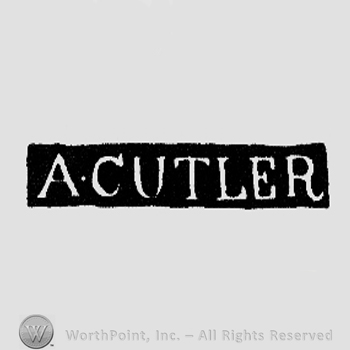 The name A Cutler written with uppercase letters